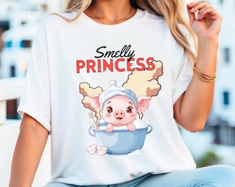 Smelly Princess Pig, Pig Lover Gift, Pig Lovers Tee, Pig T-Shirt, Funny Pig t Shirts, Cute Pig Gifts, Present, Pigs Tank Top,Show pig Farmer