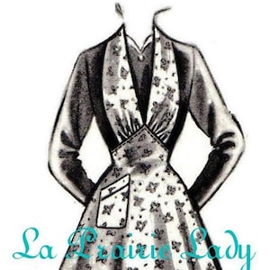 Repro Vintage Halster Schort 40&#39;s No 19 op printbare PDF Verkrijgbaar in M-L-XL