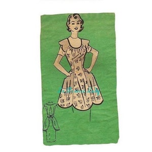 Repro Vintage Full Apron 50's PDF Pattern No 34 Available in M-L-XL