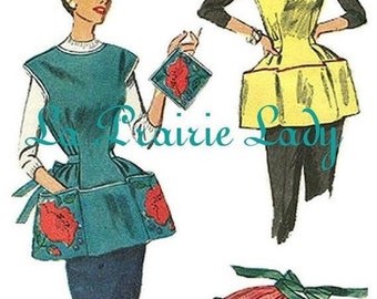 Repro Vintage Gobbler and Half Apron 50s on PDF No 15 Available Size L and XL