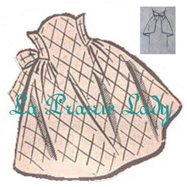 Repro Vintage Apron 50's PDF Pattern No 2 Available in M-L-XL