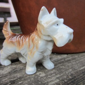 Porcelain West Highland Terrier Dog Figurine Made in JAPAN