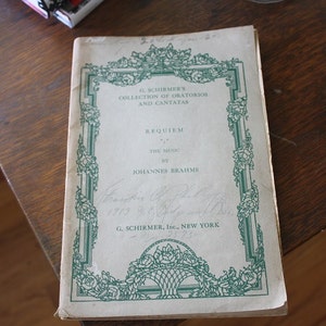 G. Schirmer&#39;s Collection of Oratorios and Cantatas Sheet Music Book