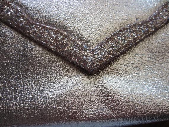 Vintage Gold Handbag Clutch Purse - image 2