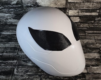 White Spider Mask, Future Foundation Style Helmet, 3D Printed Cosplay Mask, Raw or Finished