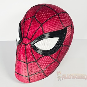 brand new day inspired spiderman mask 3d printed magnetic cosplay helmet front angle