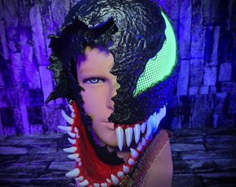 Ve-nom Mask With Moving Jaw - Full Face Cosplay Accessory - 3D