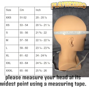 cosplay mask size guide measuring head for friendly neighborhood hero mask