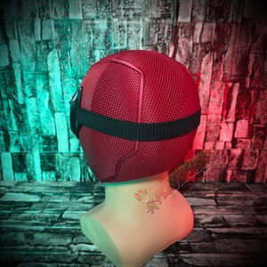 full coverage hero cosplay mask back view lightweight wearable design