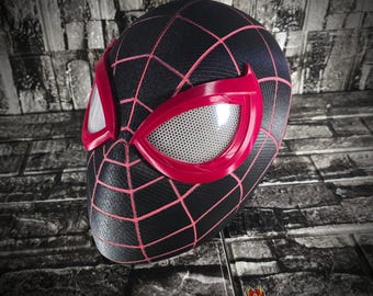 マイルス・モラレスマスク、UV反応性3Dプリントスパイダースタイルコスプレマスク