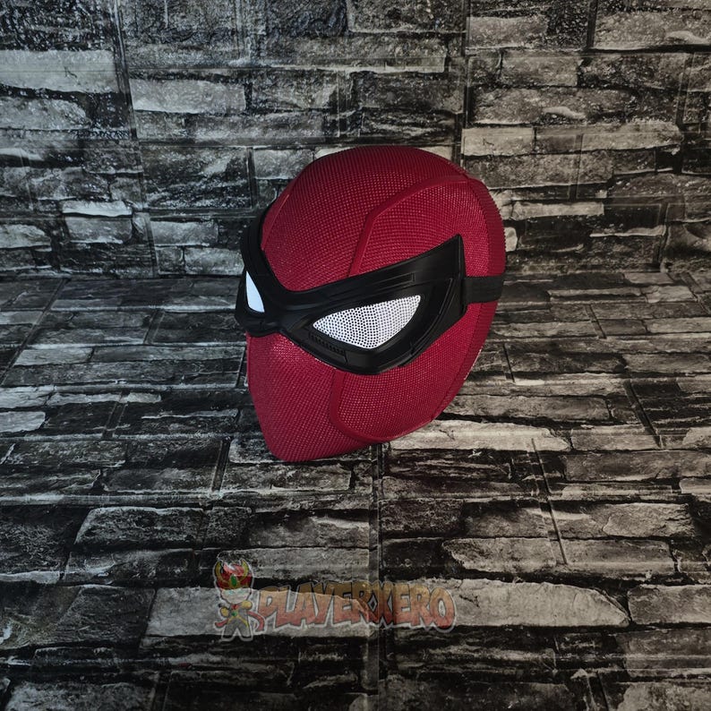 friendly neighborhood hero mask rear angle smooth surface cosplay use