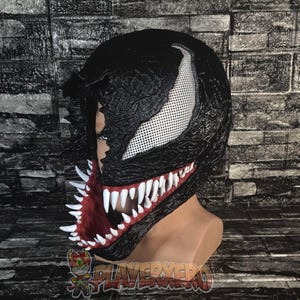 The Venom Edward Brock Mask Superhero Venom Spiderman Mask Cosplay Party Props E - Foto 9