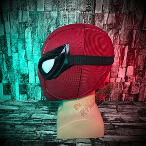 friendly neighborhood hero mask side profile smooth fit cosplay helmet