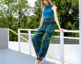Boho Pants Harem Pants women with pockets hippie Bohemian Beach Pants Long pants