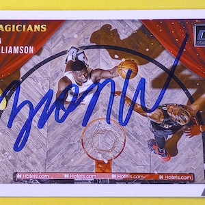 Zion Williamson Autographed NBA Card: 2021 Panini Donruss Magicians Insert with COA