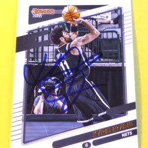 Kyrie Irving Autographed 2021 Panini Donruss Basketball Card with COA