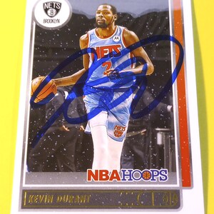 Kevin Durant Signed 2021 NBA Hoops Winter Edition Card (COA)