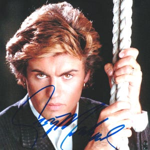 George Michael Signed Autographed WHAM 8x10 Photo Picture with COA/Matching Hologram (Authentic Signature) (Genuine Real Autograph)
