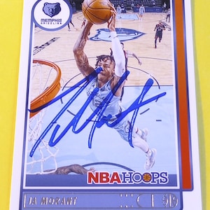 Ja Morant Signed 2021 NBA Hoops Basketball Card (COA)