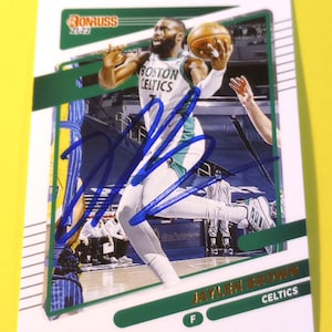 Jaylen Brown Autographed 2021 Donruss Basketball Card (COA)