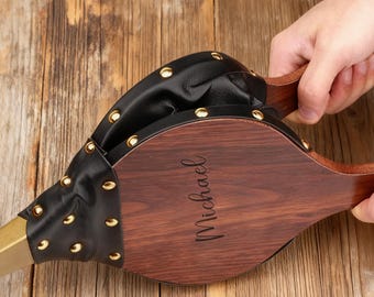 Personalized Leather Fire Bellows, Custom Engraved Vintage Fire Bellows Tool, Fire Blower, Outdoor Gift for Him