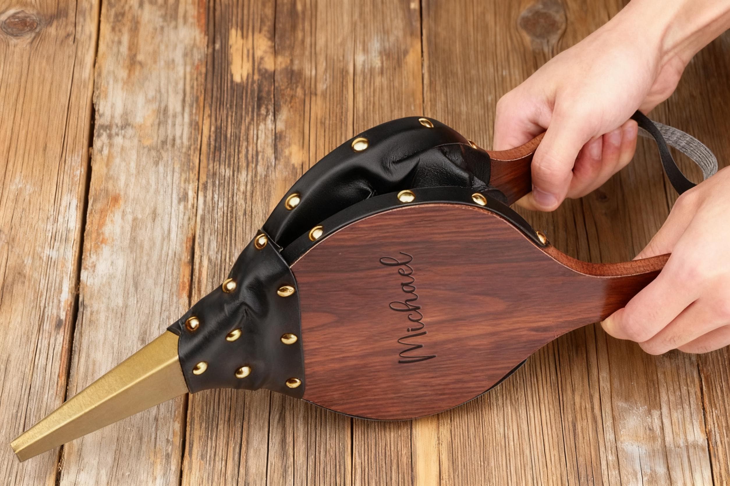 Fouet équestre Ancien Fait Main – Cuir Tressé Et Bambou – Vintage 1880