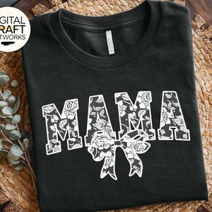 Coquette Bow Lace Mama Png, Lace Mama png, Floral Mama Png, Transparent Mama Png, Mothers Day Coquette Png, Mama Mini Png
