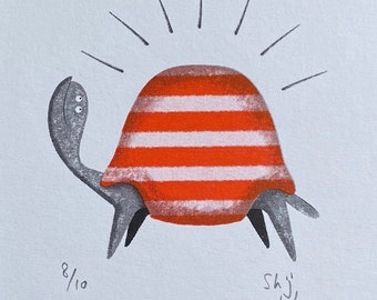 Michelle's All Shiny - A5 Original Risograph Ltd Edition Print