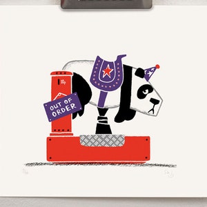 UnFair : Panda - Original Risograph Ltd Edition Print