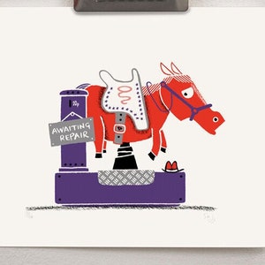 UnFair : Pony - Original Risograph Ltd Edition Print