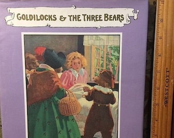 1989 FIRST EDITION Goldilocks and the Three Bears Multiple Illustrators Vintage Book for Childen Cooper Edens