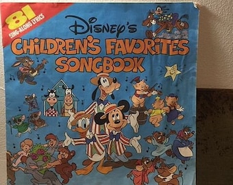 Vintage 1986 Disney's Children's Favorites Songbook Large Booklet for Record ?