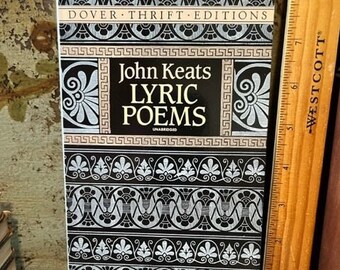 1991 Lyric Poems John Keats Vintage Dover Thrift Editions PB Book Poetry