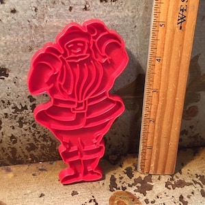 Vintage Tupperware Christmas SANTA CLAUS Red Cookie Cutter