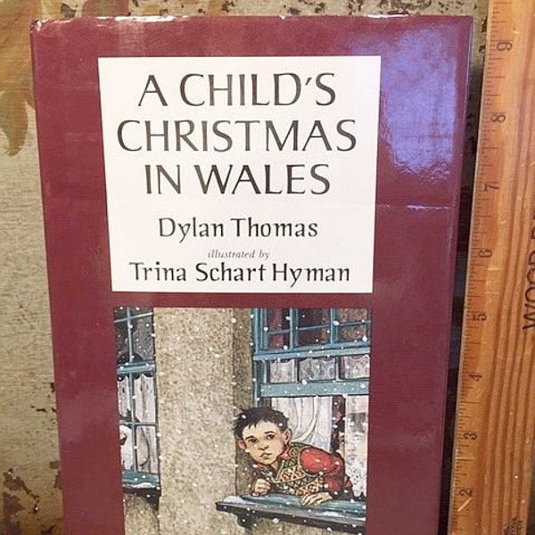 1985 A Child's Christmas in Wales hb Book with DJ Dylan Thomas Trina Schart Hyman