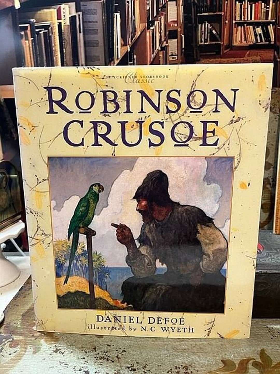 2003 N. C. Wyeth Illustrated Vintage Robinson Crusoe Daniel Defoe Hb ...