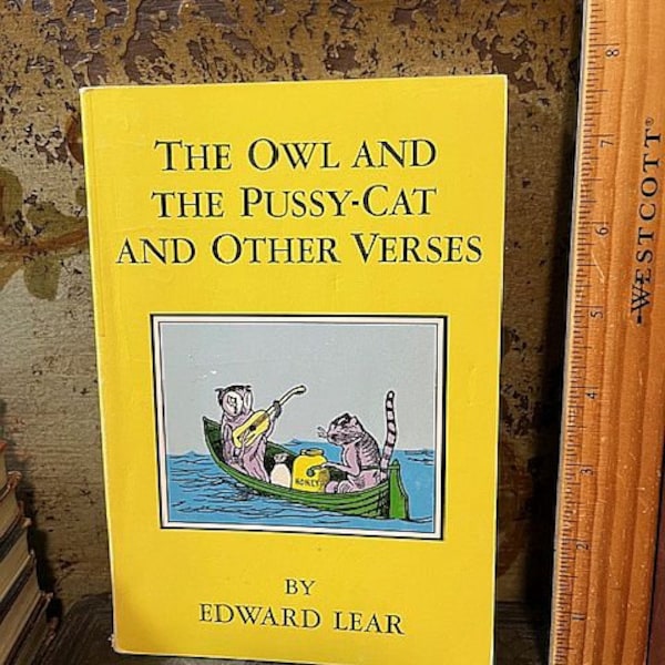 The Owl and the Pussycat and Other Verses Edward Lear Vintage Grolier Society PB Book