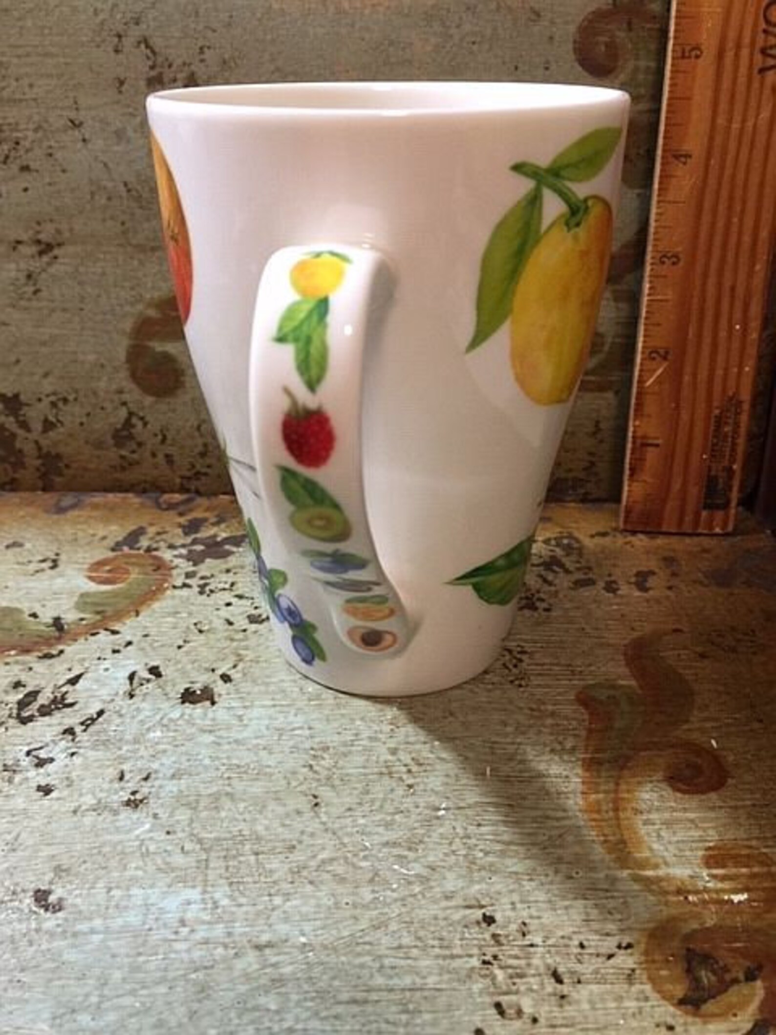 Cardew Mug Vintage Cardew Designs Fruit Botanical Coffee Mug Cup Tea Teacup ...