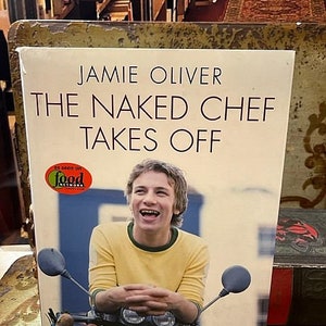 2001 The Naked Chef Takes Off Jamie Oliver Cookbook First Edition Vintage Cook book