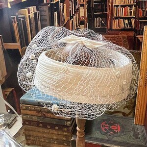 Vtg Woven Lace Pom Pom Headband Hat Crochet Vintage Lace Pompom Hat Free Pattern - Crochet For You main image 2