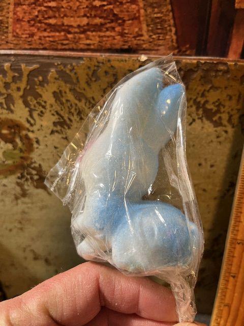Vintage Fuzzy Blue Bunny Rabbit Pick Stem Easter - Etsy