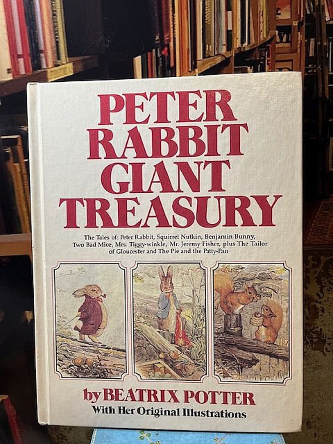1980 Peter Rabbit Giant Treasury by Beatrix Potter With Her Original ...