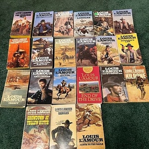 Louis L'Amour Old 1970's Western Book Collection for Sale in