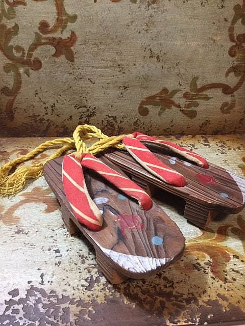 Asian wooden shop shoes