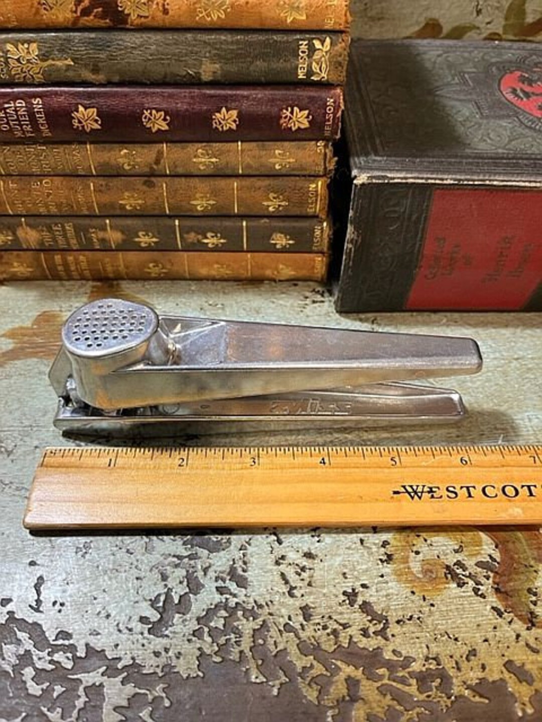 Vintage Zyliss Swiss Garlic Press Metal Sturdy Kitchen Utensil Etsy