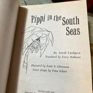 Vintage Pippi In The South Seas Longstocking Childrens PB book 1997 by Astrid Lindgren Scholastic image 2
