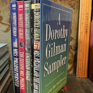 1997 A Dorothy Gilman Sampler 4 Books with Sleeve Mrs. Pollifax Lion Killer Pursued Uncertain Voyage Elusive PB Book image 1