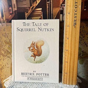 1987 The Tale of Squirrel Nutkin by Beatrix Potter Vintage HB Book  F. Warne & Co. Original Authorized Edition