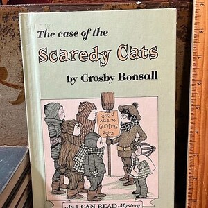 1971 The Case of the Scaredy Cats HB Childrens Book by Crosby Bonsall