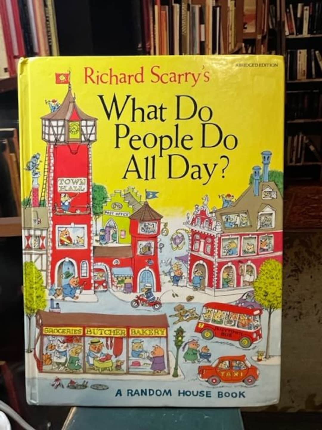 Richard Scarry's What Do People Do All Day Book Vintage 1979 Large HB ...